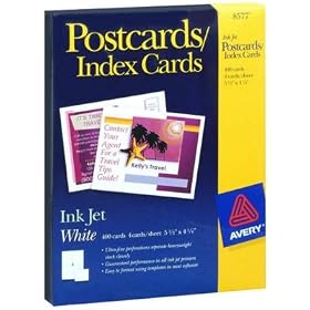 Avery Postcards/Index Cards - 400 ct.