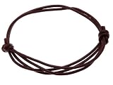 Neptune Giftware Dark Brown Leather Cord Wristband Bracelet - 0006