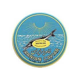 Asetra 000 Caviar 'Malossol' - Iranian Caviar - 1.75 oz/50 gr from the Caspian Sea..