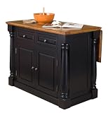 Home Styles 88-5008-94 Monarch Kitchen Island with Roll Out Leg & Wood Top