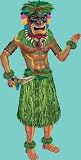 Jointed Tiki Man Cutout|Hawaiian Cut Out