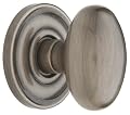 Baldwin 5425.151.PASS Egg Knob Passage Set, Antique Nickel