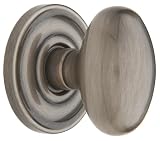 Tools & Hardware : Baldwin 5425.151.PASS Egg Knob Passage Set, Antique Nickel