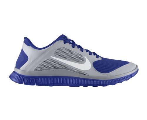 NIKE Free 4.0+ Men's Running Shoes, Grey/Blue, US11.5 NIKE Free 4.0+ Men's Running Shoes, Grey/Blue, US11.5