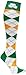 Donegal Bay Irish Argyle Socks-Green/White/Orange