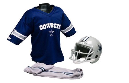 Dallas Cowboys Kids/Youth Football Helmet Uniform Set - Medium Youth 7-9