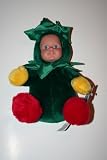 Christmas Baby in Green Plush Doll