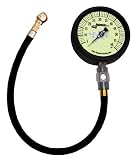 Longacre Racing Magnum Tire Air Pressure Gauge3-3/4 Glow in the Dark Face0-60 PSI by 1 lb with 17 ultra flex hose and carrying case