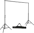 ePhoto H804B Adjustable Background Backdrop Support Stands Photography Backdrop Crossbar Frame Kit