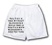 White Boxer Short with Politics is war without bloodshed while war is politics with b...