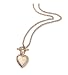 Rose-tone Heart Locket Decorative Toggle 18