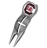 South Carolina Gamecocks USC NCAA Cross Hair Golf Divot Tool Silver