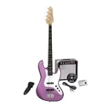 SX Ursa 2 PK RN MPP Purple Bass Guitar Package w/Amp and Instructional DVD