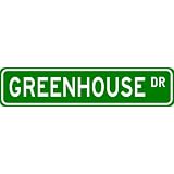 GREENHOUSE Street Sign ~ Personalized Family Lastname Sign ~ Gameroom, Basement, Garage... by 