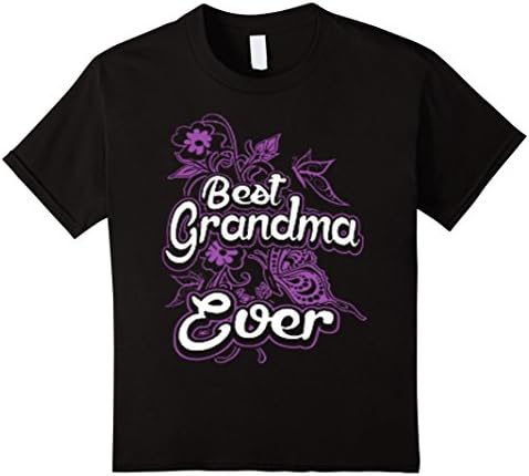Kids Best Grandma Ever T Shirt 10 Black