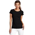 Dickies Girl Juniors Solid Cap Sleeve Crew Neck Tee