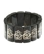 Ganesha Stretchy Bone Bracelet