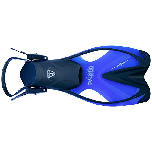 Scuba Max FN-308 Junior Kids Dolphin Fins (Blue, LGXLG)
