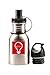 Stainless Steel Kids Water Bottle-2 BOTTLE CAPS-12oz-BPA free water bottle for children- LEAK PROOF- Odor free stainless steel kids water bottle- Easy to Grab-Best for School&Sports