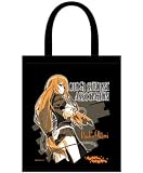 オオカミさんと七人の仲間たち トートバッグ 大神涼子柄 BLACK