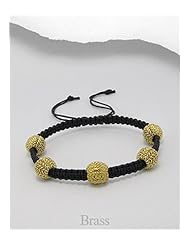 Polyester Bracelet In Brass