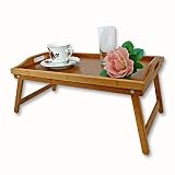 Produkt-Bild: Bambus Fr&uuml;hst&uuml;ckstablett Bett Tablett Serviertisch Holz