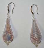 14x3MM Blown Glass Earrings