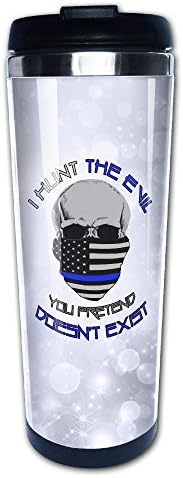 LQYG Thin Blue Line - Skull Coffe Mug Tea Thermal Mugs