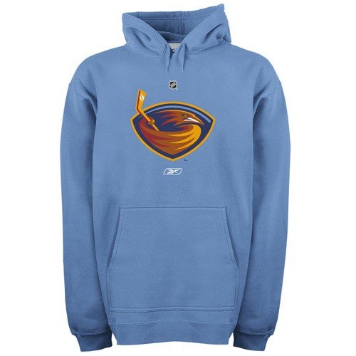 NHL Atlanta Thrashers Primary Logo Hooded Fleece (Light Blue, Large)
