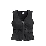 Harley-Davidson® Women's Embellished Denim Vest. Rhinestone Embellishments. 99142-12VW