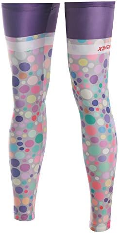 Spos Cycling Running Hiking Basketball Compression Bubbles Leg Sleeves Legwarmers L_S_047 S