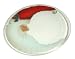 Peggy Karr 11-Inch Glass St. Nick Plate