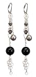 Black Tie Chain Earring