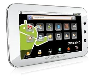 世界初 アンドロイド搭載 7インチ インターネットタブレット (パールホワイト) - 新バージョン