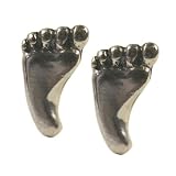 Stud Earrings Sterling Silver - Feet
