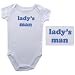 Baby-Says Bodysuit - Lady's Man, Newborn