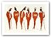 Kappas (Brothers of the Diamond) by Ted Ellis 10"x17" Art Print Poster African-American