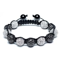 Bling Jewelry Shamballa Bracelet Unisex Black Swarovski Crystal Beads Great Bracelet Even Better Quality