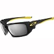 Oakley Scalpel Men's Asian Fit Special Editions Livestrong Casual Wear Sunglasses w/ Free B&F Heart Sticker Bundle - Polished Black/Black Iridium