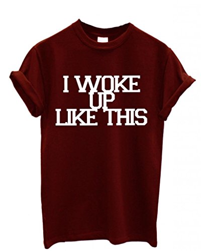 I woke Up Like This Yonce Drunk in Love Maroon Burgundy Men Men Unisex Top T-Shirt-Medium