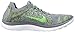 Nike Mens Free 4.0 Flyknit Running Shoes-Cool Grey/Green Strike-11.5