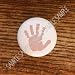 BABY HANDPRINT IN PINK DRAWER PULLS KNOBS