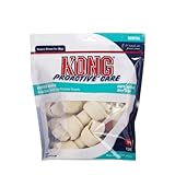 KONG PREMIUM TREATS 4-Inch Dental Rawhide Treat Value Bag for Dogs, Small