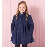 Wool Blend Hooded Swing Coat
