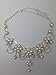 Taoqiao New Silver Rhinestone Artificial Zircon Bead Necklace Earrings Jewel...