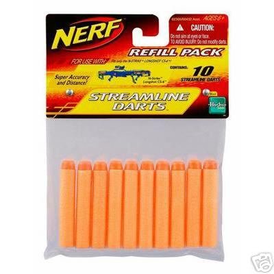 Childrens Toyshop  Toys : Nerf Streamline Darts 10 Pack
