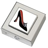 White Shoe Small Vitamin Case - Polished w/Mirror