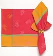 Durable Hand Woven Jacquard 100% Cotton Napkins 22x22 Inches Set of 12
