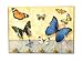 Butterfly Blue Morpho Wooden KEY Rack Leash Hook