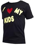 Spoilt Rotten - I Love My Kids T-Shirt - Gift for Dad, Black, Medium